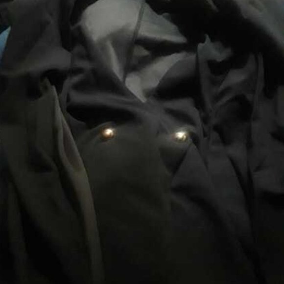 ALL ABOUT CLASS black 2 piece Cape Blazer & Pants Suit - Picture 15 of 16